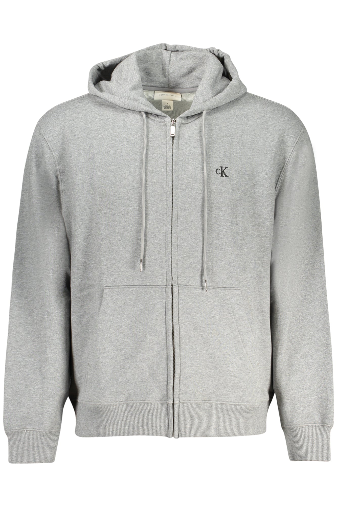 CALVIN KLEIN MEN'S ZIPPED SWEATSHIRT GREY